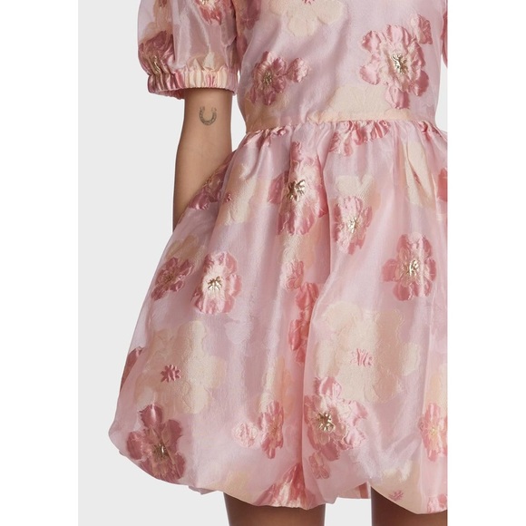 Sister Jane Pink Jacquard Mini Dress - Picture 2 of 7